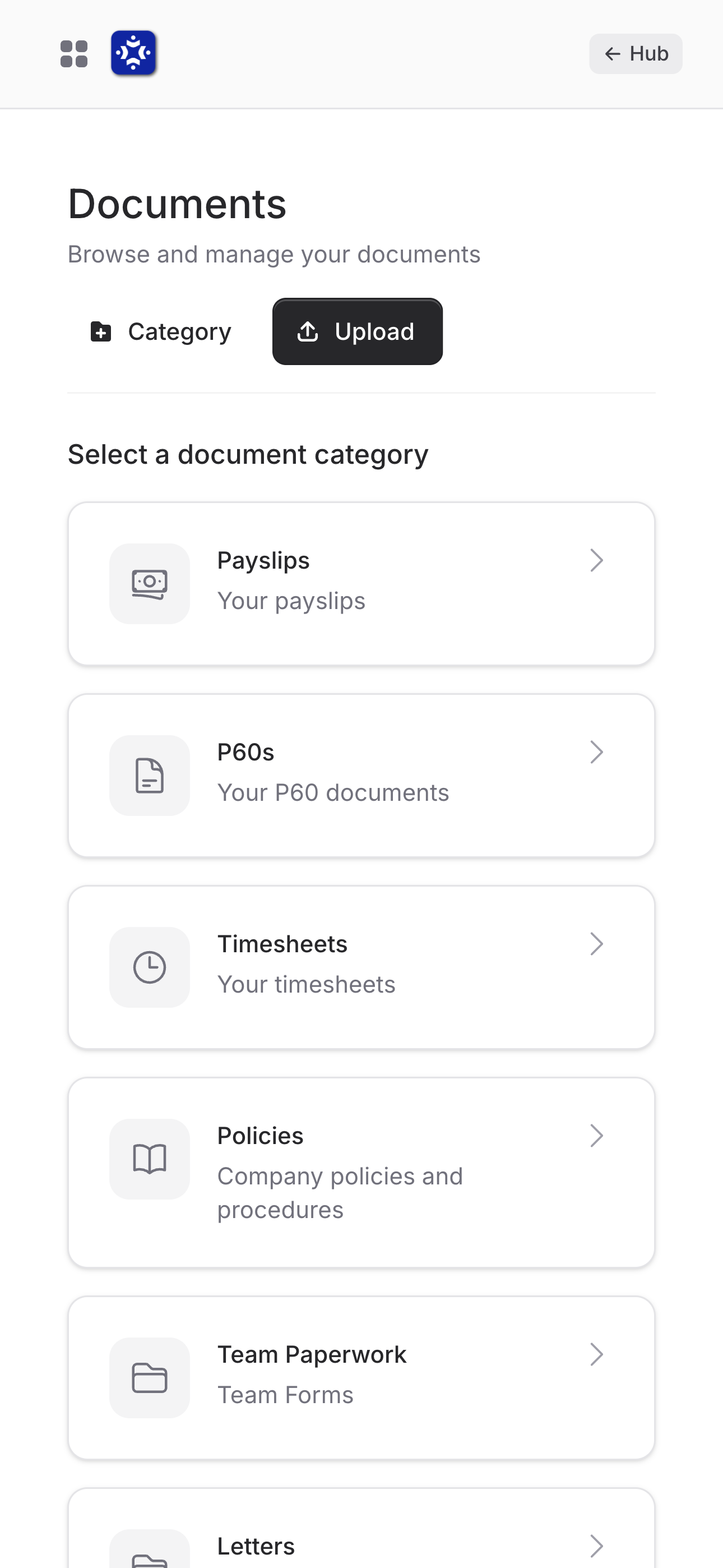 Documents, Organised