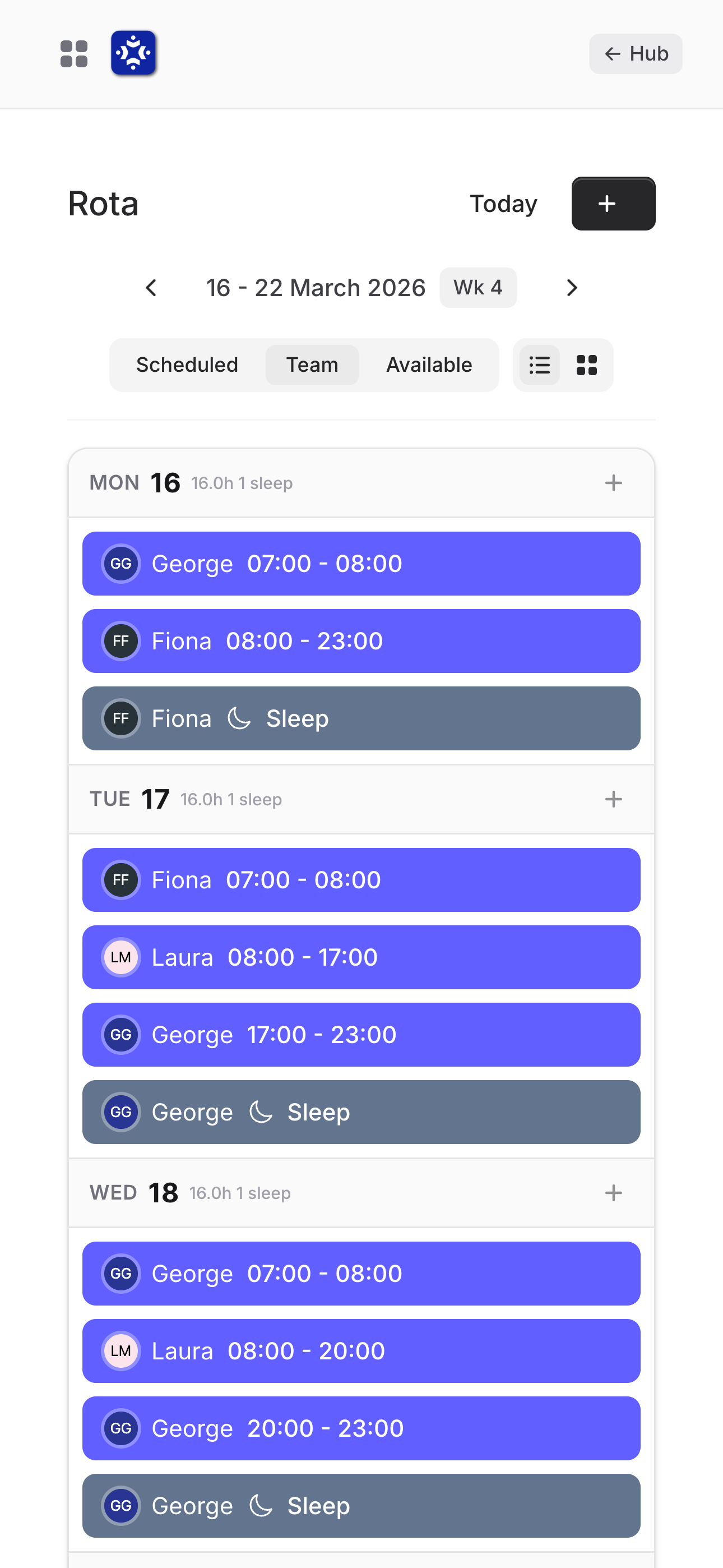 Team Rotas Made Simple